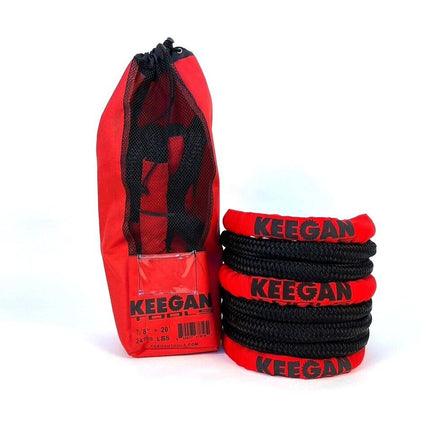KEEGAN TOOLS 1.25"x30' Kinetic Energy Recovery Rope 46000 lbs Tow Rope