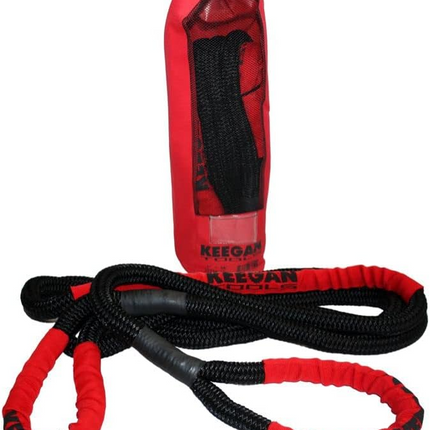 KEEGAN TOOLS 1.25"x30' Kinetic Energy Recovery Rope 46000 lbs Tow Rope