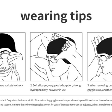Clear Comfortable Swimming Goggles UV- Anti-Fog Swim Glasses Mirror