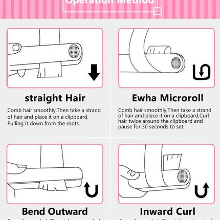 Mini Portable Hair Iron Hair Straightener Curler Professional Hair