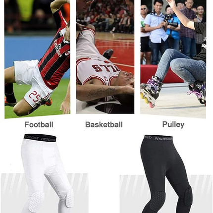 Men's Basketball Sports Tight Pants 3/4 Compression Workout Leggings
