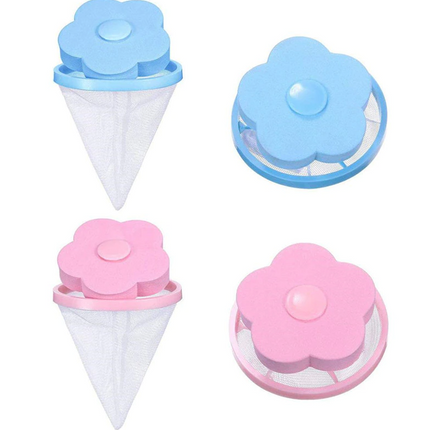 2 Pcs Floating Pet Fur Catcher Laundry Lint Pet Hair Remover For