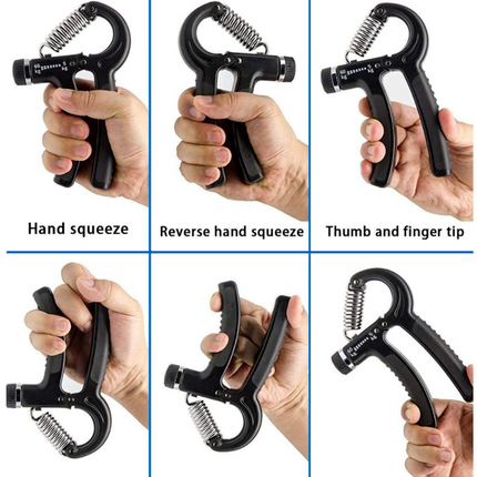 Hand Grip Strength Power Trainer Gripper Strengthener Adjustable Gym