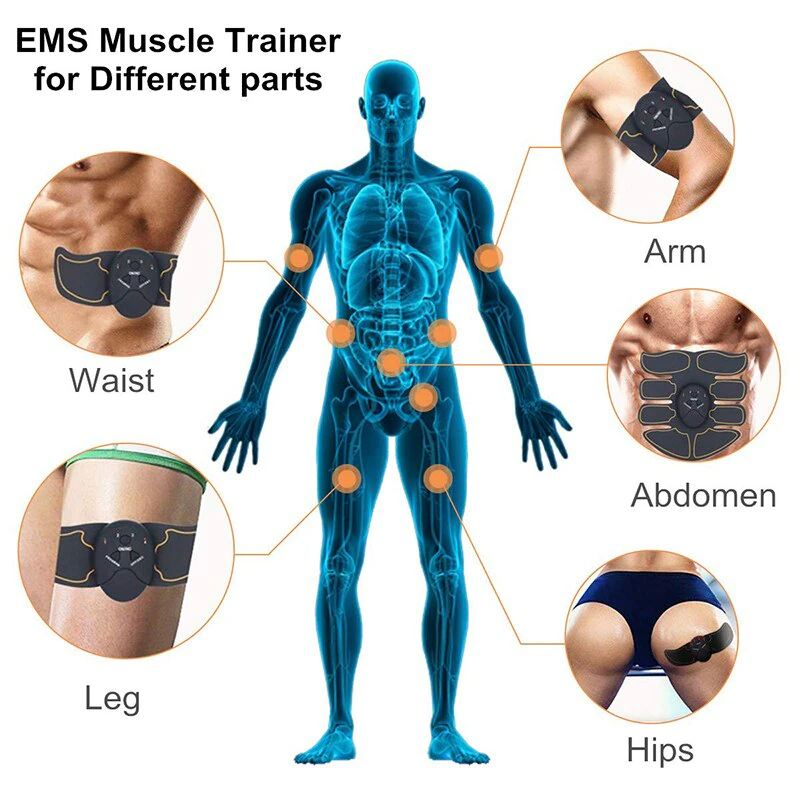 EMS Abdominal Muscle Toning Trainer ABS Stimulator Toner Fitness