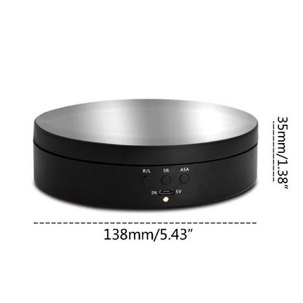 360° Electric Motorized Rotating Display Stand Jewelry Photography
