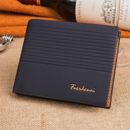 Men's Bifold Leather Credit ID Card Holder Wallet Billfold Purse