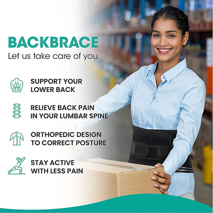 Adjustable Lower Back Brace Lumbar Support Waist Belt For Men Women
