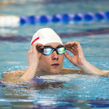 Clear Comfortable Swimming Goggles UV- Anti-Fog Swim Glasses Mirror