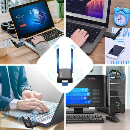 USB 3.0 Wireless WIFI Adapter 1300Mbps Long Range Dongle Dual Band