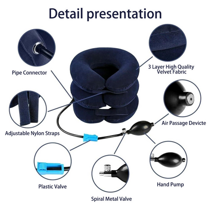 Cervical Neck Traction Device Collar Brace Support Pain Relief