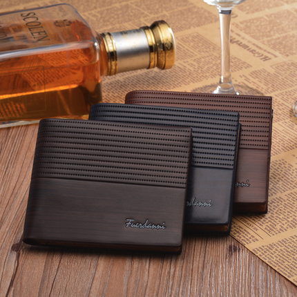 Men's Bifold Leather Credit ID Card Holder Wallet Billfold Purse