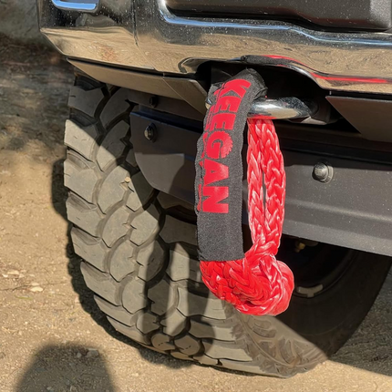 1/2" x 24" 65,000LBS Soft Shackle Recovery Rope For SUV Winch Snatch