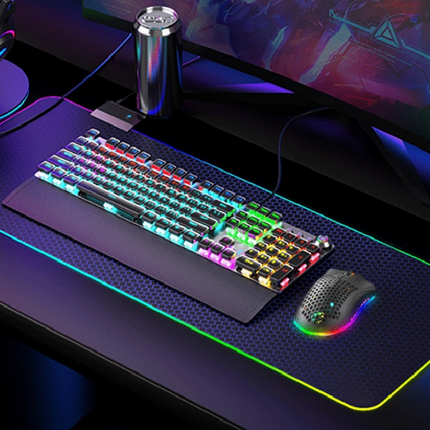 Wireless Mouse Gaming Rechargeable Optical Mouse Cordless 7 Color LED