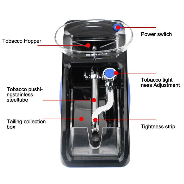 Cigarette Machine Automatic Electric Rolling Roller Tobacco Injector