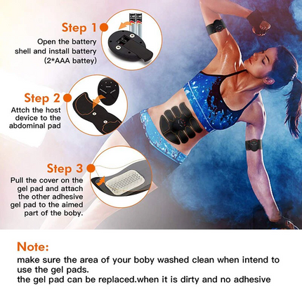 EMS Abdominal Muscle Toning Trainer ABS Stimulator Toner Fitness