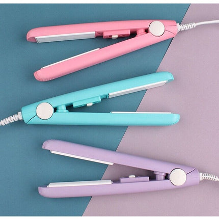 Mini Portable Hair Iron Hair Straightener Curler Professional Hair