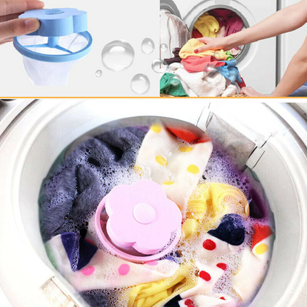 2 Pcs Floating Pet Fur Catcher Laundry Lint Pet Hair Remover For