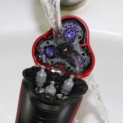 Men's Razor Rotary Waterproof Electric Shaver Pop-Up Trimmer Wet Dry