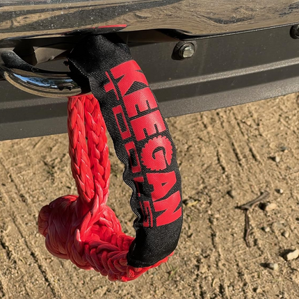 1/2" x 24" 65,000LBS Soft Shackle Recovery Rope For SUV Winch Snatch