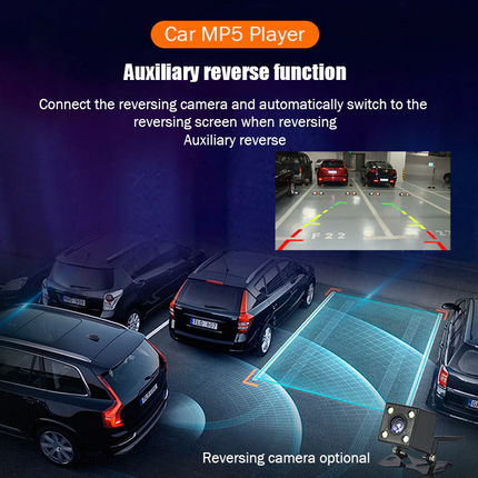 7" Double 2 DIN Car MP5 Player Bluetooth Touch Screen Stereo Radio