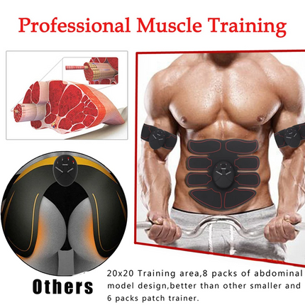 EMS Abdominal Muscle Toning Trainer ABS Stimulator Toner Fitness