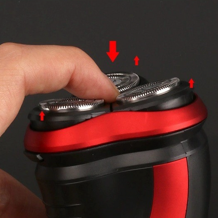 Men's Razor Rotary Waterproof Electric Shaver Pop-Up Trimmer Wet Dry