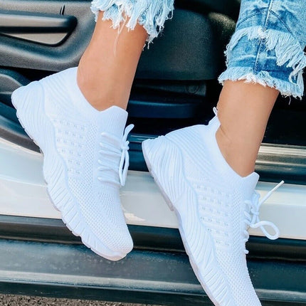 Womens Running Trainers Ladies Sneakers Slip On Walking Gym Comfy