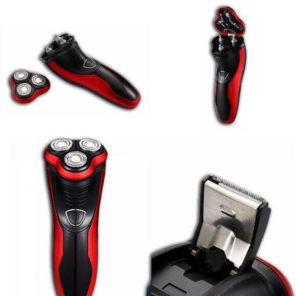 Men's Razor Rotary Waterproof Electric Shaver Pop-Up Trimmer Wet Dry