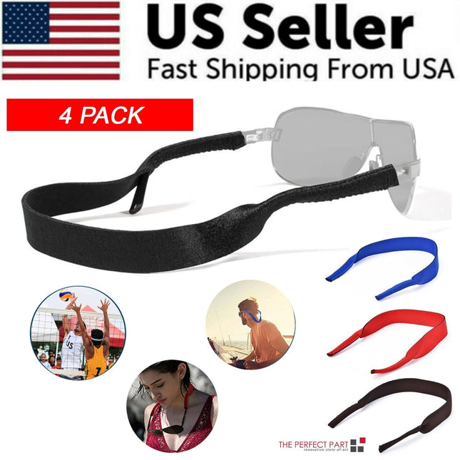 4-Pack Sports Sunglasses Neck Cord Strap Eyeglass Glasses String