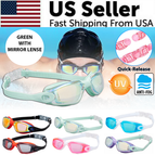 Green with Mirrored Lenses