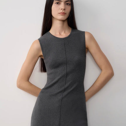 Fireladyfur Women's Merino Wool Knit Dress"Island Letters"