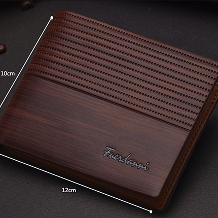 Men's Bifold Leather Credit ID Card Holder Wallet Billfold Purse