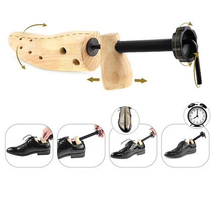 2-Way Wooden Adjustable Shoe Stretcher Expander Men Women Boot Size US