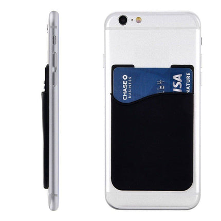 5x Silicone Credit Card Holder Cell Phone Wallet Pocket Sticker