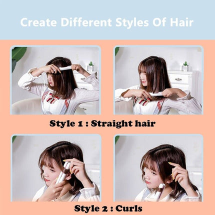 Mini Portable Hair Iron Hair Straightener Curler Professional Hair
