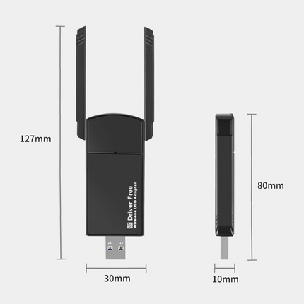 USB 3.0 Wireless WIFI Adapter 1300Mbps Long Range Dongle Dual Band