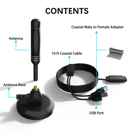 5600Miles Upgraded TV Antenna HDTV Amplified Digital 4K 1080P Long
