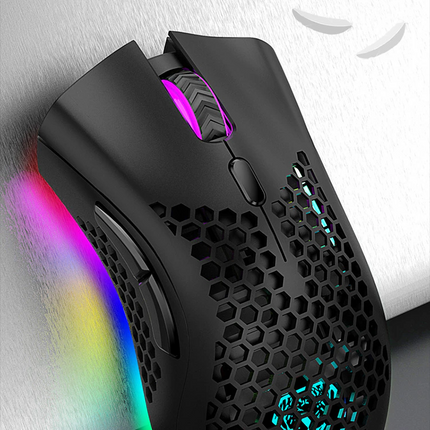 Wireless Mouse Gaming Rechargeable Optical Mouse Cordless 7 Color LED