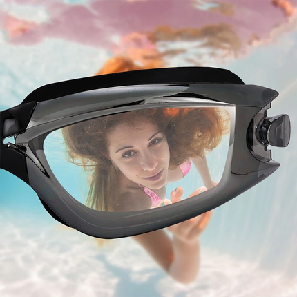 Clear Comfortable Swimming Goggles UV- Anti-Fog Swim Glasses Mirror