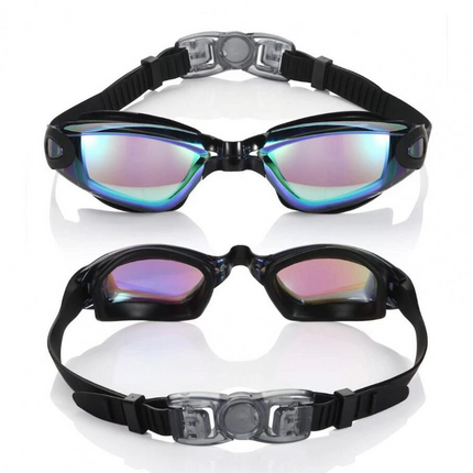 Clear Comfortable Swimming Goggles UV- Anti-Fog Swim Glasses Mirror