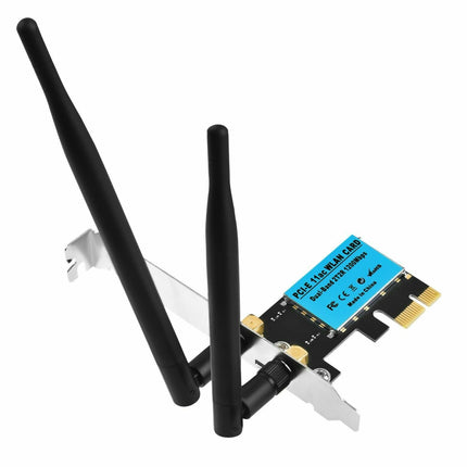 WiFi 1200Mbps Desktop PCIe Adapter 2.4G/5G Dual Band AX210 802.11AX