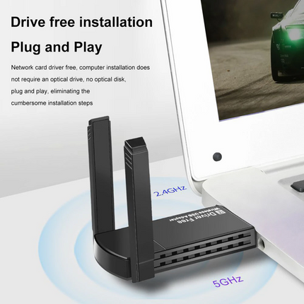 USB 3.0 Wireless WIFI Adapter 1300Mbps Long Range Dongle Dual Band
