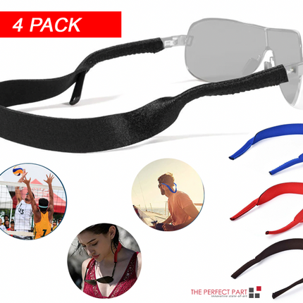 4-Pack Sports Sunglasses Neck Cord Strap Eyeglass Glasses String