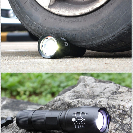 Super-Bright 90000LM LED Tactical Flashlight 5 Modes Zoomable Torch