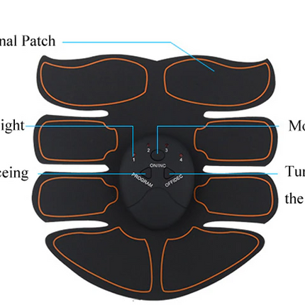EMS Abdominal Muscle Toning Trainer ABS Stimulator Toner Fitness