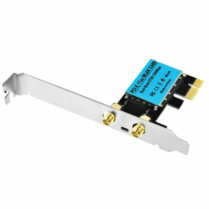 WiFi 1200Mbps Desktop PCIe Adapter 2.4G/5G Dual Band AX210 802.11AX