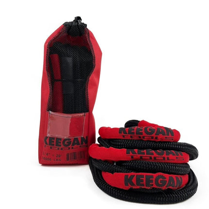 KEEGAN TOOLS 1.25"x30' Kinetic Energy Recovery Rope 46000 lbs Tow Rope