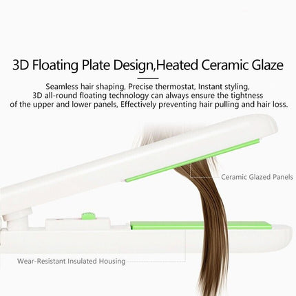 Mini Portable Hair Iron Hair Straightener Curler Professional Hair