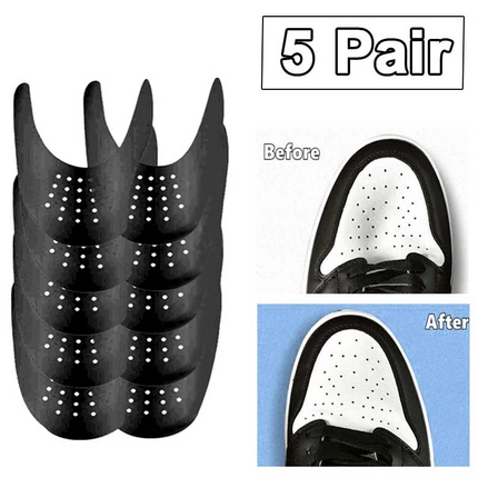 5 Pairs Shoe Protector Anti Crease Force Fields Cover Toe Cap Creasing