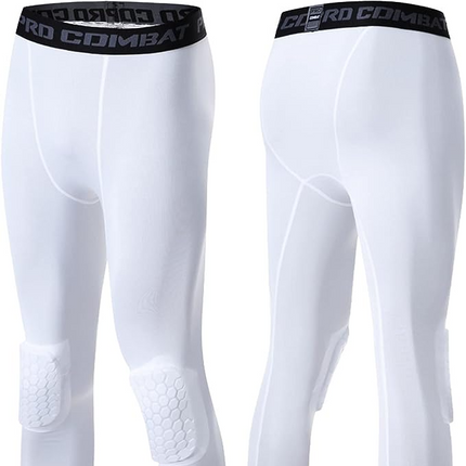 Men's Basketball Sports Tight Pants 3/4 Compression Workout Leggings